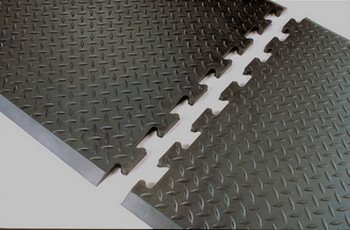 Diamond Interlock End Tiles DE2831 Safety and Anti Fatigue Mat