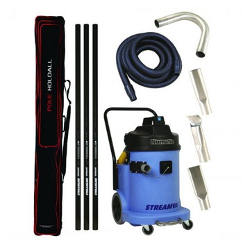 StreamVac 30L Residential Gutter Cleaning System with 3 x 5ft Carbon Poles