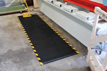 HappyFeet Black-Yellow Safety and Anti Fatigue Mat