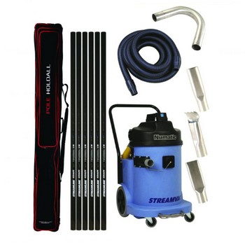 StreamVac 30L Commercial Gutter Cleaning System with 6 x 5ft Carbon Poles
